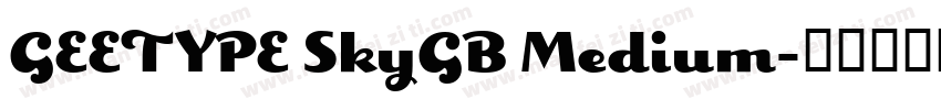 GEETYPE SkyGB Medium字体转换